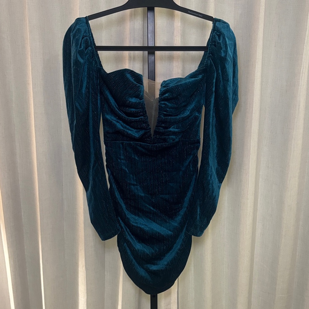REVOLVE Deep Teal Mini Dress